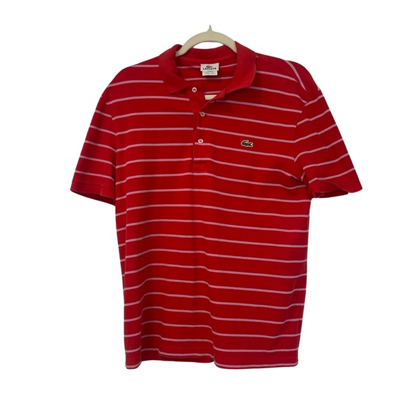 Lacoste Other - Lacoste Striped Polo – Bold & Classic. 20” pit to pit